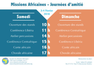 Déroulement - journées d'amitié