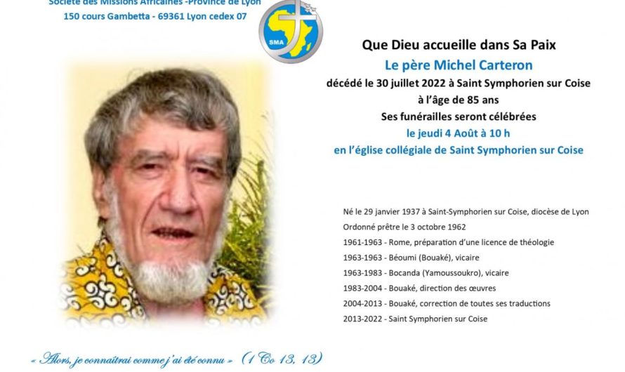 Décès du Père Michel Cateron